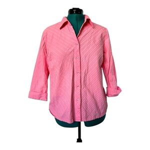 Sonoma Pink Women's Button-Up Shirt Sz XL